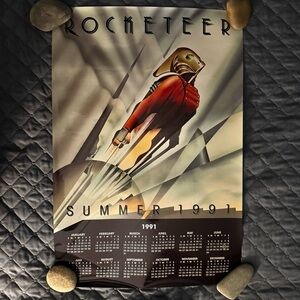 Disney Rocketeer Original 1991 Calendar 27x18.25 Promotional Movie Poster